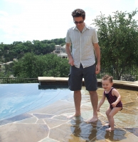 Steve and Addie keeping cool