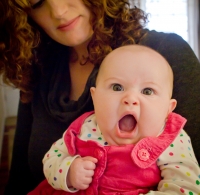 addie-yawning