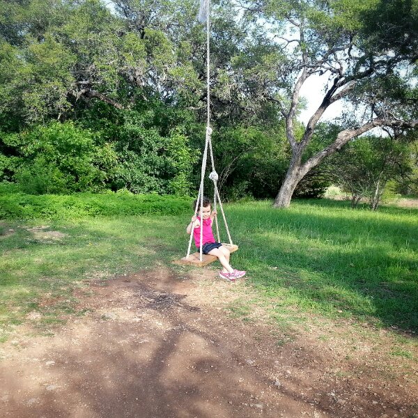 Big swing at the park